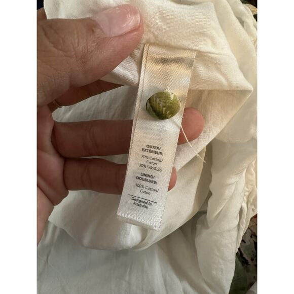 Bergdorf Goodman Aqua Blu Australia Dahlia Helena Button-Front Maxi Dress Small - Picture 10 of 11